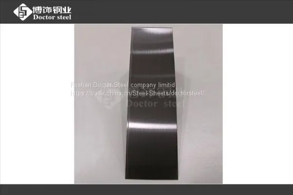 304 Light Unfingre Print Stainless Steel Sheet,HL Black Titanium Stainless Steel Plate photo-4
