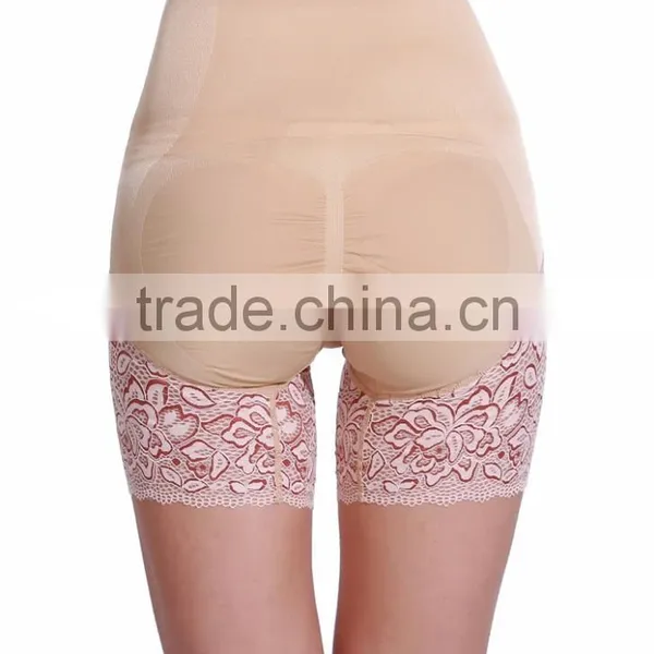 OEM High Waist Brief Shaper Panties With Lace Firm Tummy Control photo-2