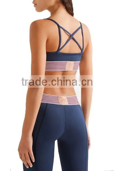 High Impact Custom Blank Wholesale Sports Bra Outdoor Compression Sports Top Women Jogging Bra photo-3