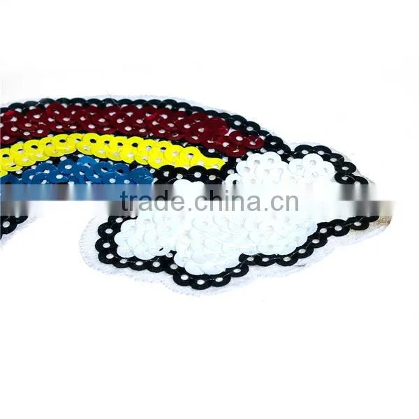 PVC Iron On Patches Multicolor Unicorn Rainbow Embellishment Findings photo-2