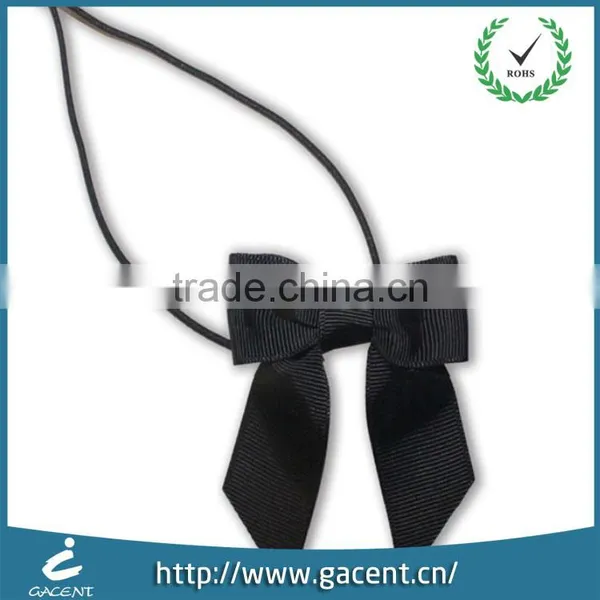 Handmade Popular Satin Smooth Ribbon Bows With Elastic Loop photo-3