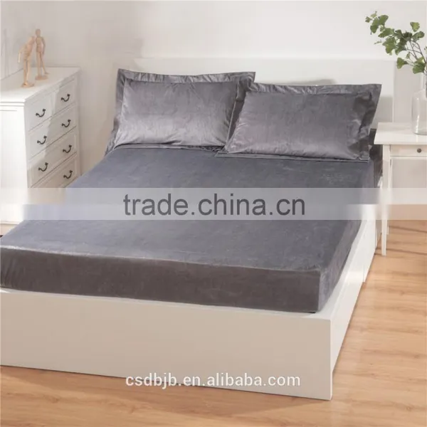 2017 NEW DESIGN SUPER SOFT MICROFIBER DARK GRAY 4PCS BEDDING SET photo-4