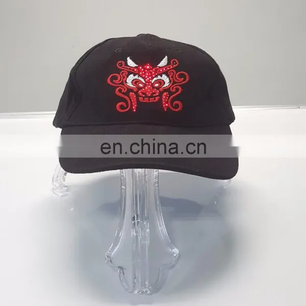 Flashing Colouring Led Light Baseball Sport Cap Custom Dad Hat photo-2