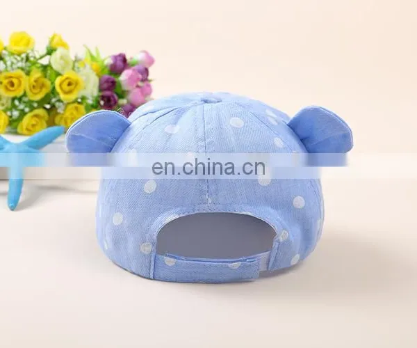 New Fashion Design Flanging Cap Cotton Dot Ear Baby Hats&caps photo-2