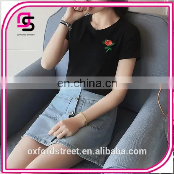 Summer Cotton Short Sleeved T-shirt Short Sleeve T-shirt Slim Lady T All-match Bottoming Shirt photo-6
