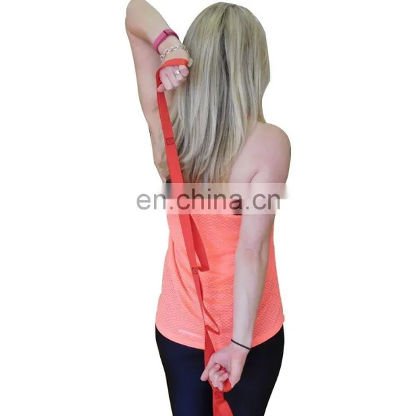 Yoga Workout Elastic Nylon Ballet Stretch Strap Band With 10 Flexible Loops photo-3
