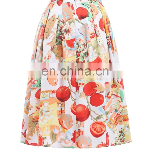 18 Colors Grace Karin Women Vintage Skirt Pinup 50S 60S Cotton Skirt Autumn Skirts Dance Vestidos CL6294-8# photo-2