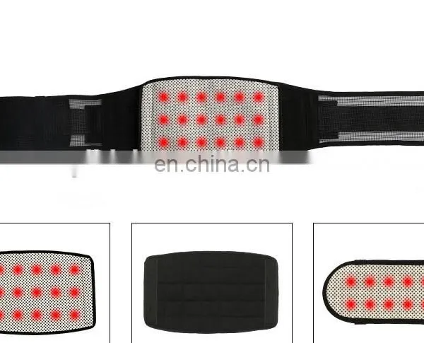 Adjustable Lumbar Lower Back Support Massage Brace Self-heating Magnetic Therapy Belt Relieve Pain And Stress #HY874