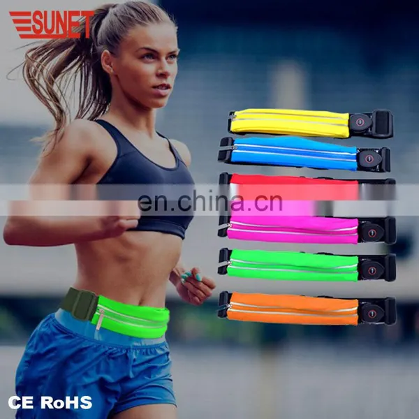 New 2018 Outdoors Running Sport Bag Chargeable LED Light Waist Belt Bag For Wholesale Shenzhenn Safety Belt photo-6