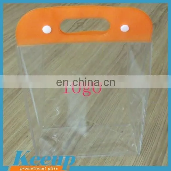 Cheap Clear Pvc Plastic Bag With Snap Button for Promotion photo-6