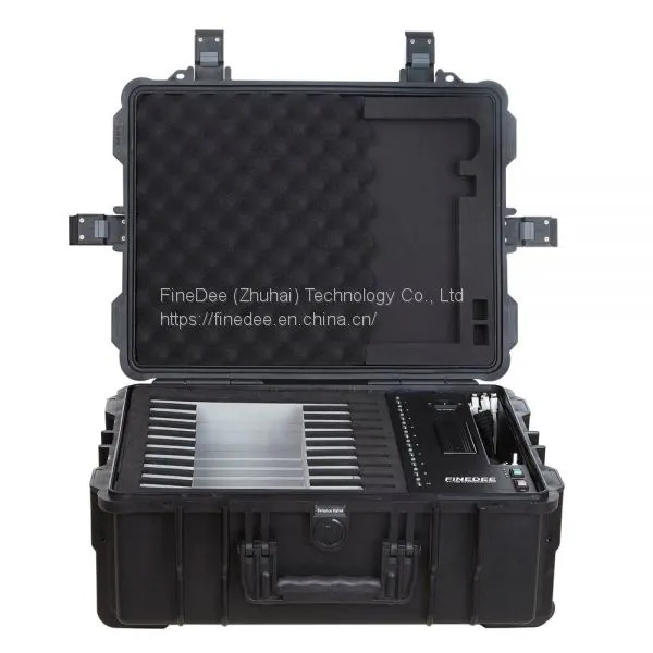 F1-10B IPad Charging Trolley With Lithium Battery - Tablet Charging Cart / Charging Cabinet for School photo-3
