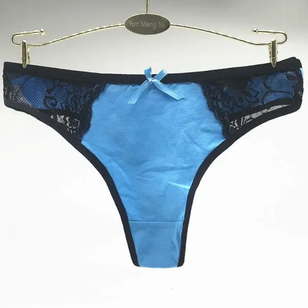 Yun Meng Ni Sexy Underwear 2018 New Style Cheap Stocklot T-back Breathable Cotton Thong For Lady photo-2