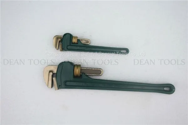 Non Sparking Pipe Wrench Beryllium Bronze Stilson,tube Spanner American Type photo-3