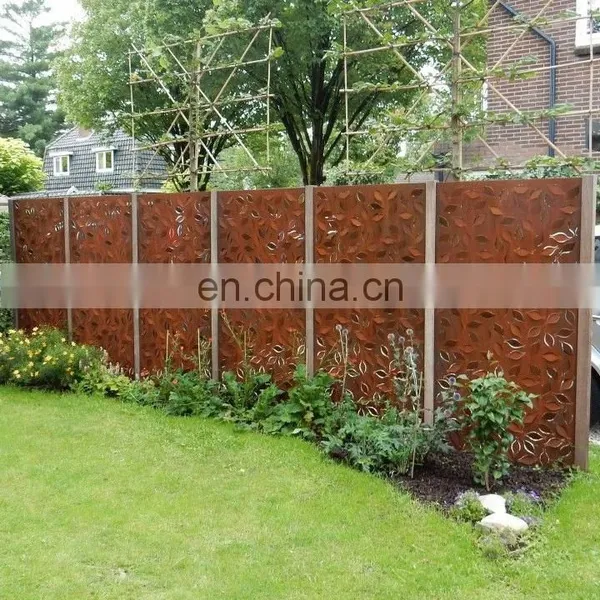 Outdoor Corten Steel Fence/Garden Screen/ Retaining Wall photo-5