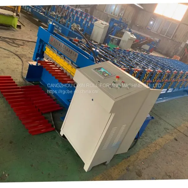 Roof Double Layer Galvanized Sheet Roll Forming Machine photo-5