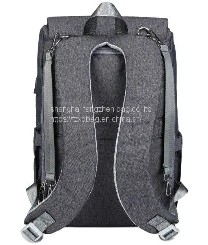 Diaper Bag Large Capacity Mother Maternity Backpack With Changing Mat and Milk Bottle Bag photo-2