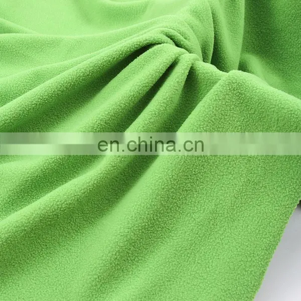 100%polyester Anti-pill Fleece Fabric/polar Fleece Brushed Warm and Comfortable Fabric photo-3