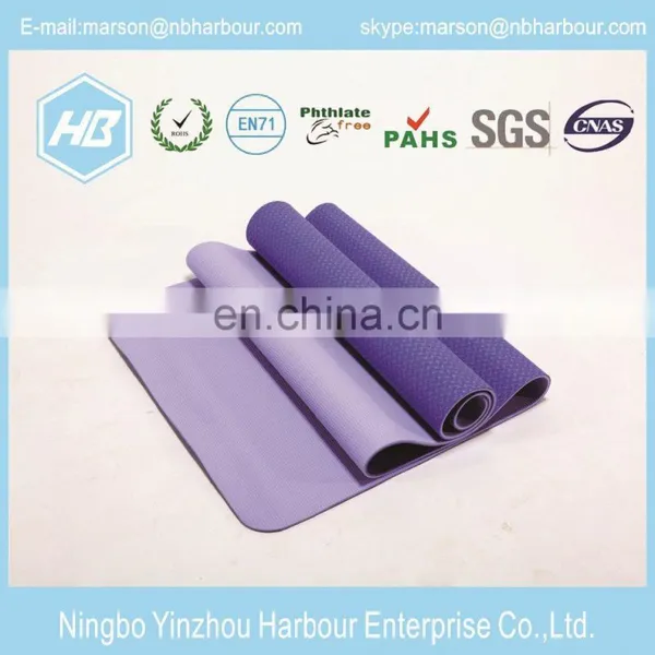 Nontoxic 4~10 mm Purple Tpe Exercise Fitness Non-slip Mat photo-3