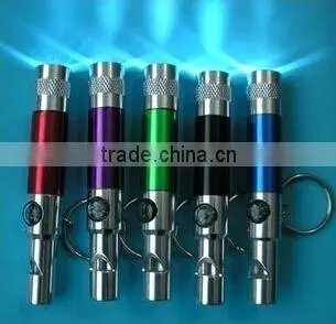 Promotion Gift Mini Whistle LED Flashlight With Keychain and Compass photo-4