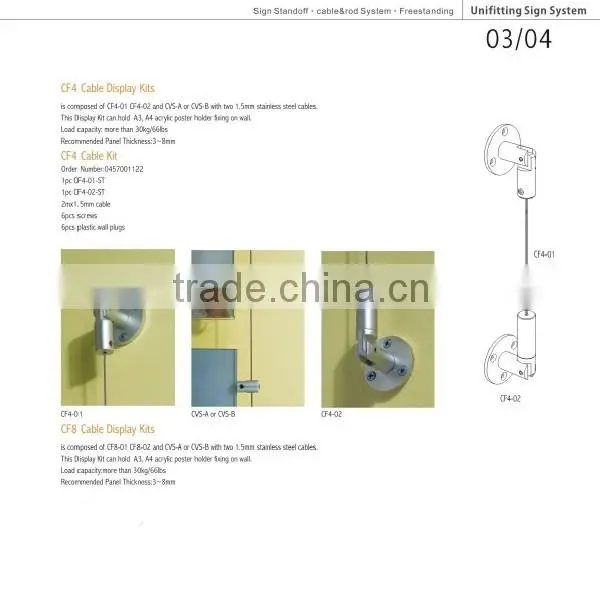 Cable Display System for Advertising Shop Window Display photo-4