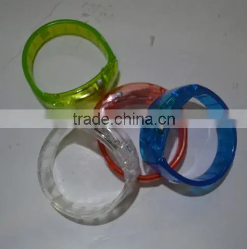 12 PC LED Light Up Bangle Bracelets Wristbands Assorted Colors Party Favors photo-3