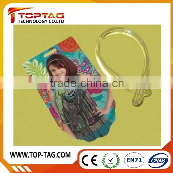 Cheap Price Customized PVC Luggage Tag, Airline Luggage Tag With Loop Strap, Hard Plastic Luggage Tag photo-6