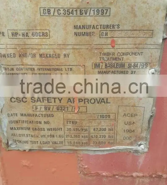 Cargo Container for Sale in China SOC Container 40ft hc Used Container photo-4