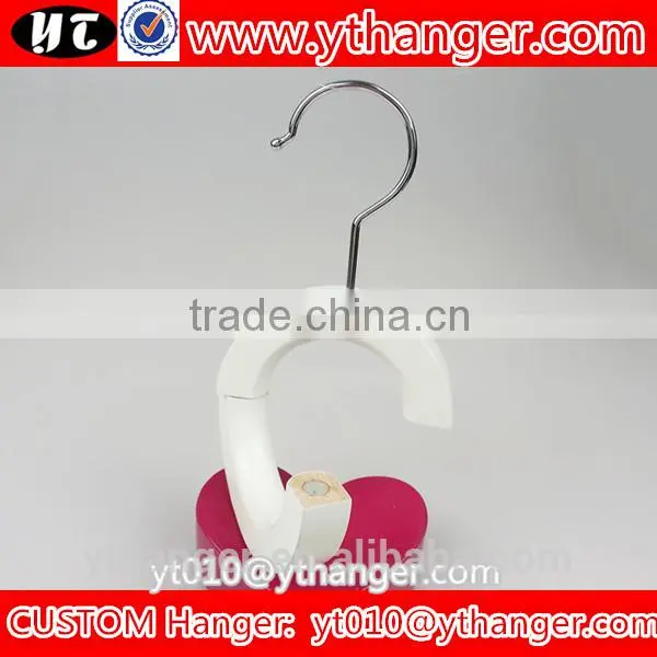 YY0544 High Quality White Wooden Ring Hanger for Jeans Ring Scarf Hanger photo-2