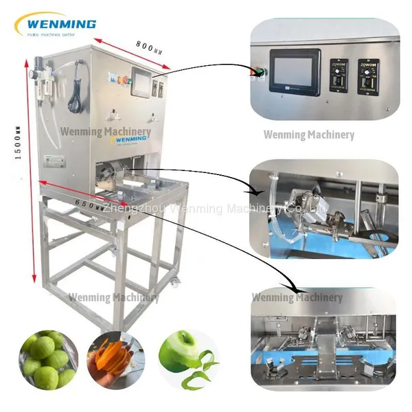 Automatic Apple Peeling Machine Pear Kiwi Fruit Orange Peeling Machine Fruit Peeler Commercial photo-4