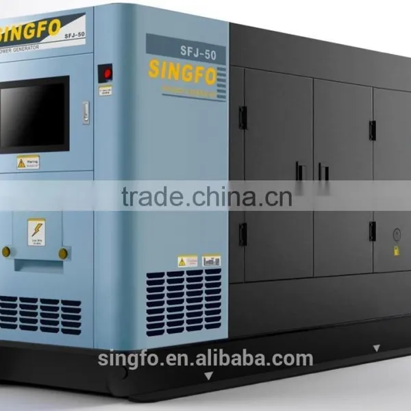 CE Certification 55KVA Permanent Magnetic Diesel Silent Generators With 1103A-33TG2 Engine for Sale photo-4