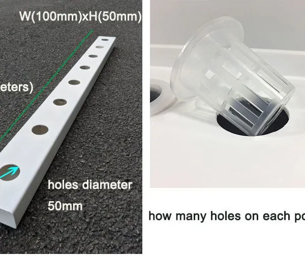 White Transparent Rectangular Tube PVC Plastic Square Pipe photo-2