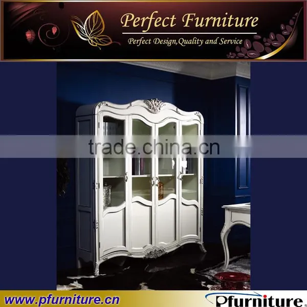 Antique Glass Door Book Cabinet NC120621