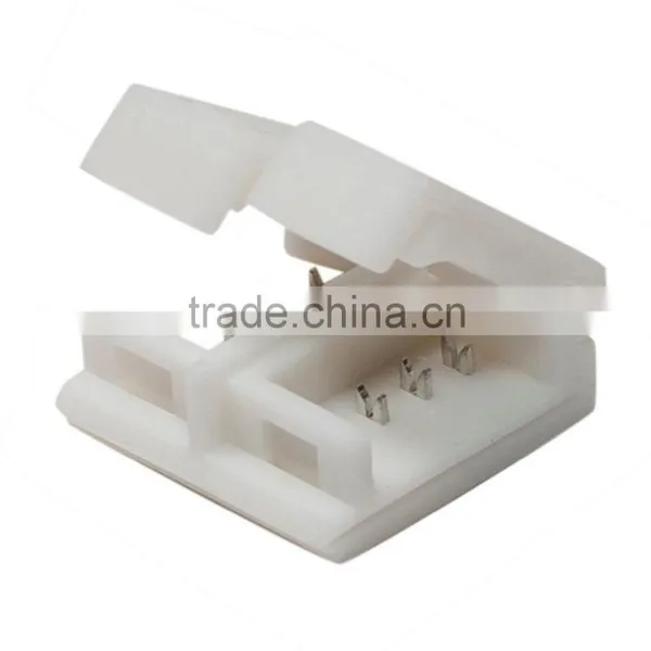 4 Pin 10mm LED Clasp Connector for Ip65 Waterproof 5050 RGB Waterproof LED Strip Light photo-3