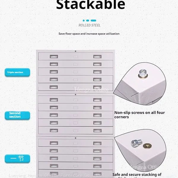 Mobile Long Filing Cabinets for Large Drawings Architecture: High-Quality Steel Construction and Smooth, Secure Operation photo-3