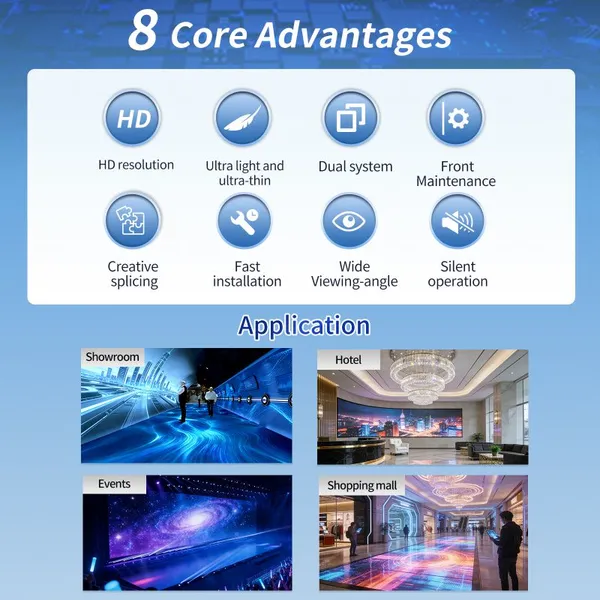 4K SMD HD Indoor LED Display Wall Panel Ultra-Thin P1.5HDR10+ DCI-P3 97% AI-Driven CMS Video Screen photo-6
