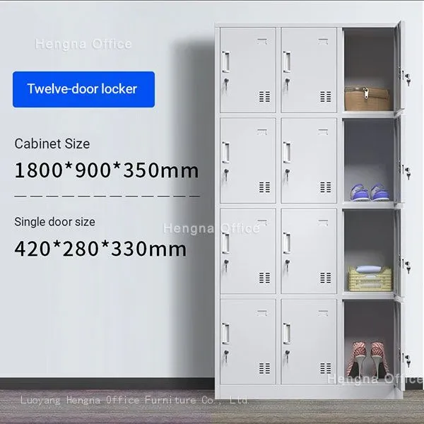 Rust Resistant Steel Locker for Hospital Staff Storage — 2 Door Custom Color | 1800mm | Wipe Clean photo-4