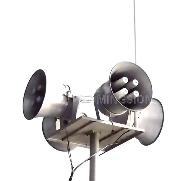 240W 400W 600W Electronic Siren Speaker Horn 8ohm 100V Big Size With Four Neodymium Ferrite Drivers for Early Warning System photo-2