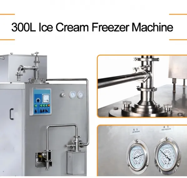 300 L/Hour Ice Cream Freezer Machine photo-2