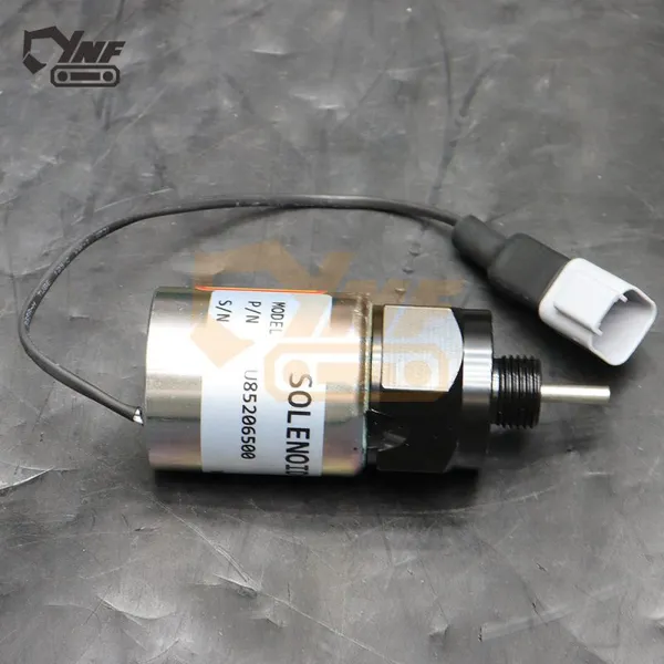 Engine Shutdown Solenoid YNF17707 U85206500 12V DC for Diesel Generator Excavator/Loader & Construction Machinery photo-2