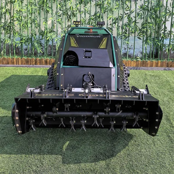 Tracked Agriculture Gasoline Powered Commercial Brushless DC Servo Motor Remote Controlled Electric Starter Flail Mower 2-Stroke photo-2