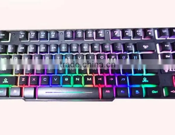 Manufacture Wired USB Mechanical Backlit Colorful USB Keyboard photo-4