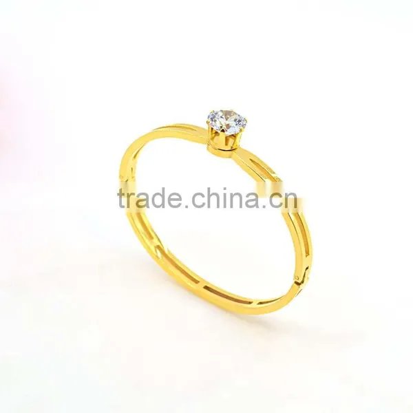 American Diamond Bangle From India Stainless Steel 18k Bangle photo-2