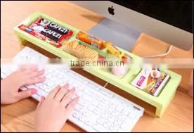 Plastic Food Storage Box ABS Storage Rack Computer desk storage rack