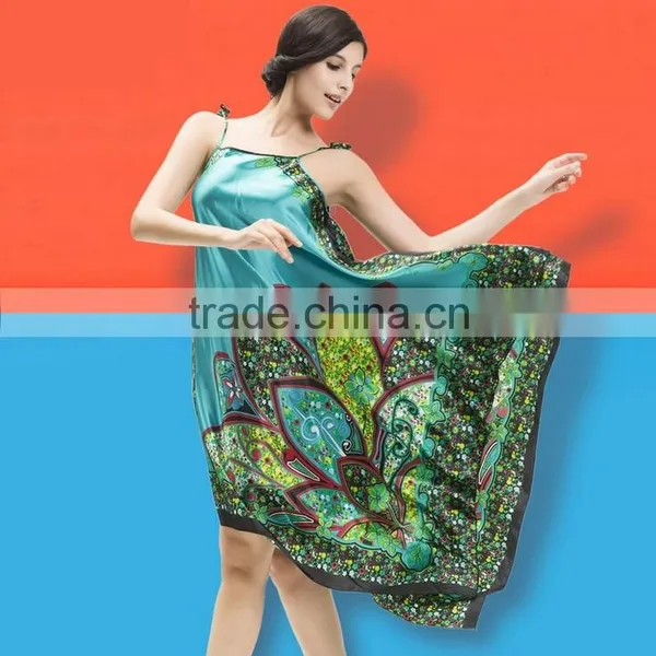 Plus Size Women's Sleepwear Nightgown Silk Blend Nightdress photo-2