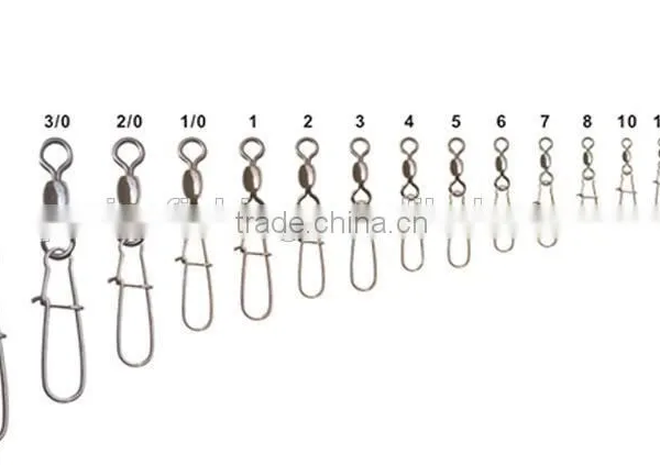Sea Fishing Tackle Hook Connector Fishing Snap Brass Crane Swivel WithDuolock Snap Nice Snap