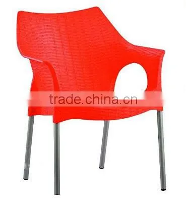 High Quality Polypropylene Plastic Rattan Outdoor Garden Chair photo-2