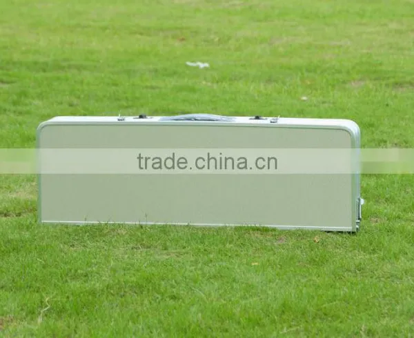 Portable Brushed Silver Picnic Table photo-2