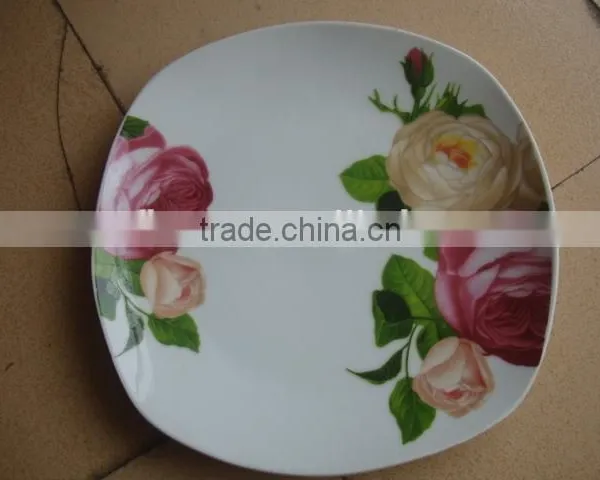 Ceramic Porcelain Moonlight Plate / Ceramic Porcelain Fruit Plate