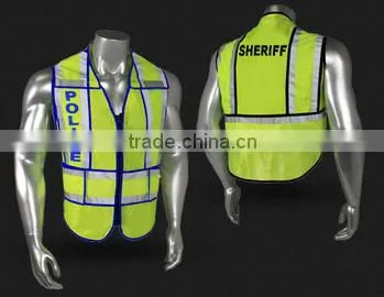 Wholesale 2016 High Qulity Reflective Jacket With Pockets for Firemen or Policemen