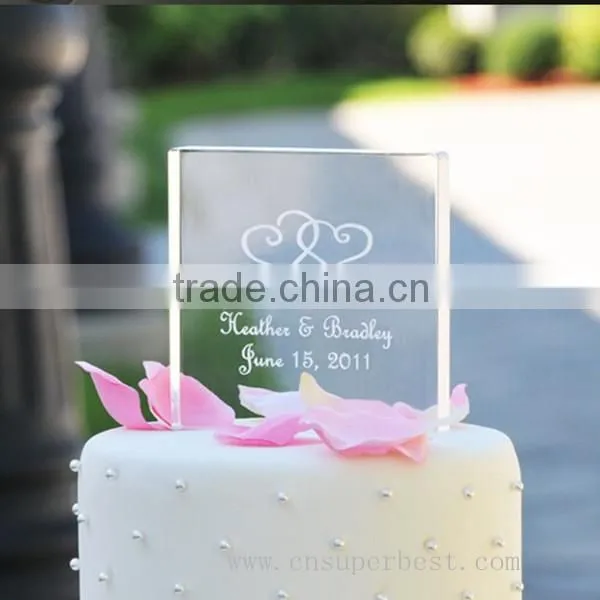 Fancy Crystal Acrylic Cake Topper photo-2